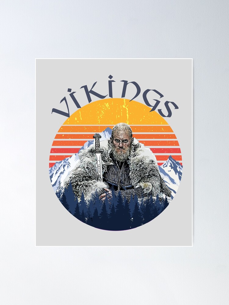 Vikings retro' Poster for Sale by John Hana