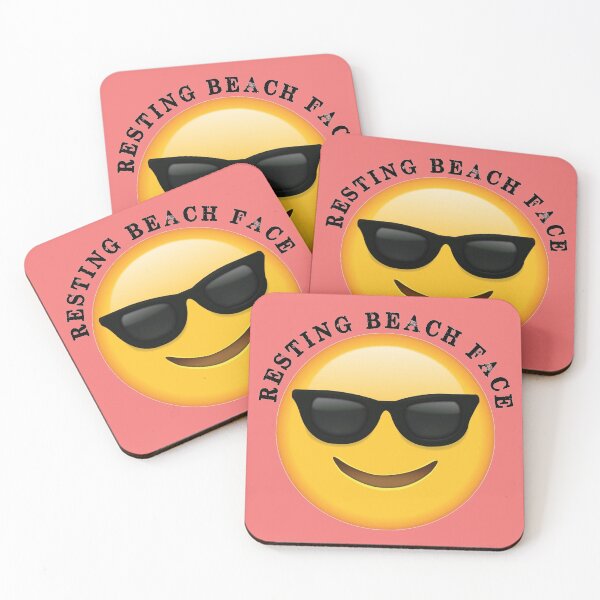 Item preview, Beach Cover Up Gifts - Resting Beach Face Funny Gift Ideas for Ocean Beach Lovers & Sun Worshippers at Beaches with Smiley Face Emoji designed and sold by merkraht.