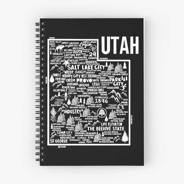 Item preview, Utah Map designed and sold by fiberandgloss.