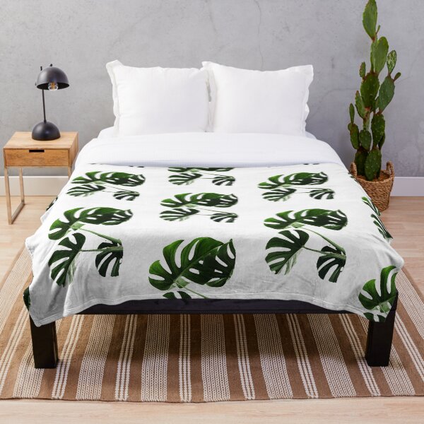 Item preview, Green Summer Hydrangea Banana Monstera Flower Pattern designed and sold by conceptDVS.