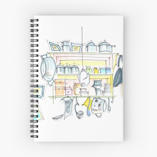 Item preview, cozy kitchen in Berlin designed and sold by AnastasiaSketch.