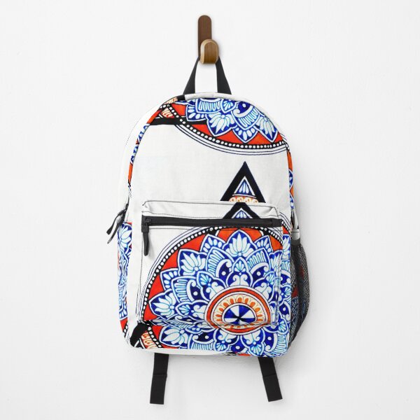 Item preview, A unique mandala design in orange and blue designed and sold by SoniKapoor.
