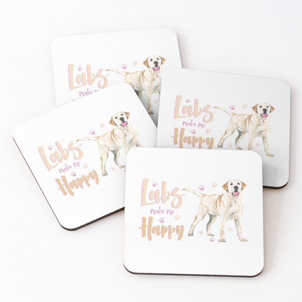 Item preview, Labs make me Happy! For Labrador Retriever dog lovers! designed and sold by rs-designs.
