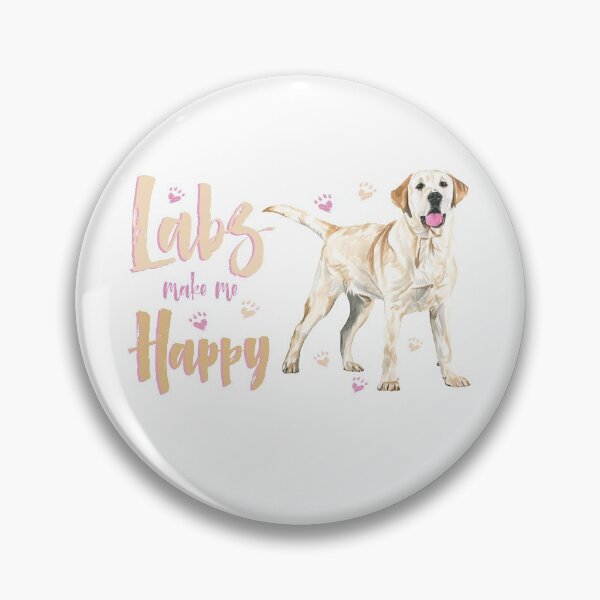 Item preview, Labs make me Happy! For Labrador Retriever dog lovers! designed and sold by rs-designs.