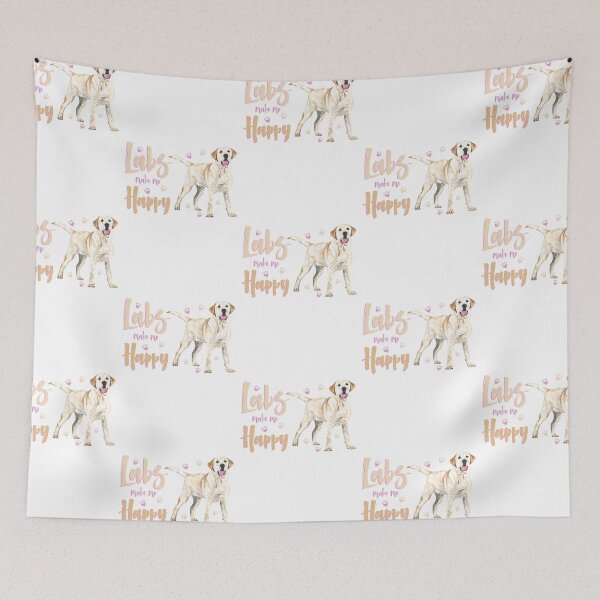 Item preview, Labs make me Happy! For Labrador Retriever dog lovers! designed and sold by rs-designs.