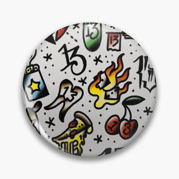 Item preview, Lucky 13 tattoo designs. designed and sold by Jamiee6610.
