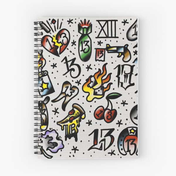 Item preview, Lucky 13 tattoo designs. designed and sold by Jamiee6610.