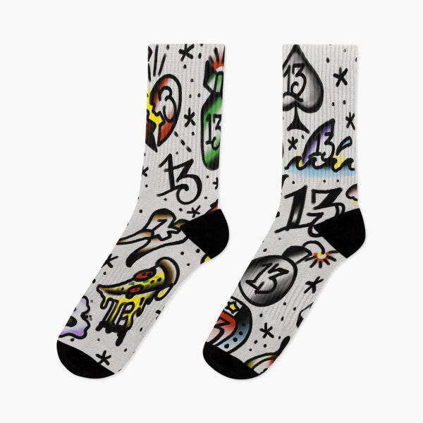 Item preview, Lucky 13 tattoo designs. designed and sold by Jamiee6610.