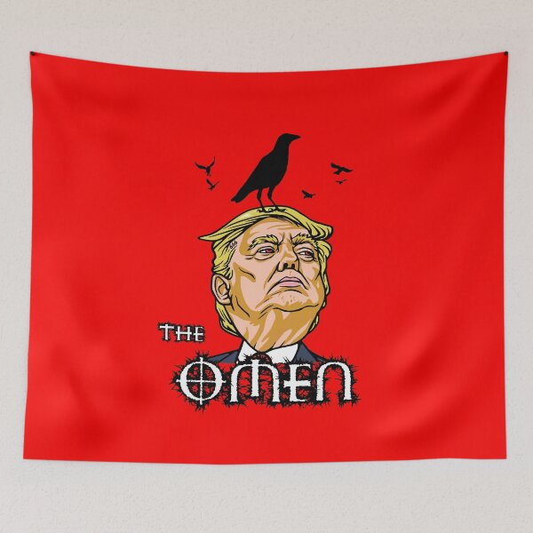 Item preview, Bad Omen. The devil is here. designed and sold by Twistedhaha.