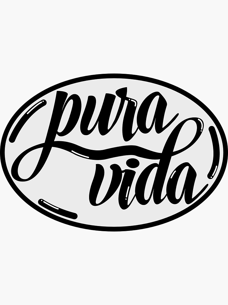 Thumbnail 3 of 3, Sticker, Pura Vida designed and sold by JTatum95.