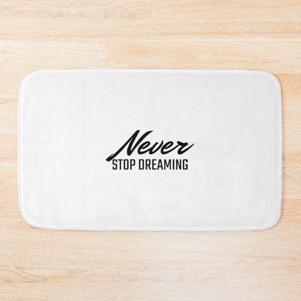 Item preview, Never stop dreaming, positive yoga quotes, positive affirmations  designed and sold by Minimalist Quotes and Sayings.