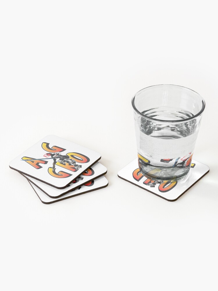 Alternate view of Zer0 The Assassin Borderlands Aggro Aggravation Aggressive Coasters (Set of 4)