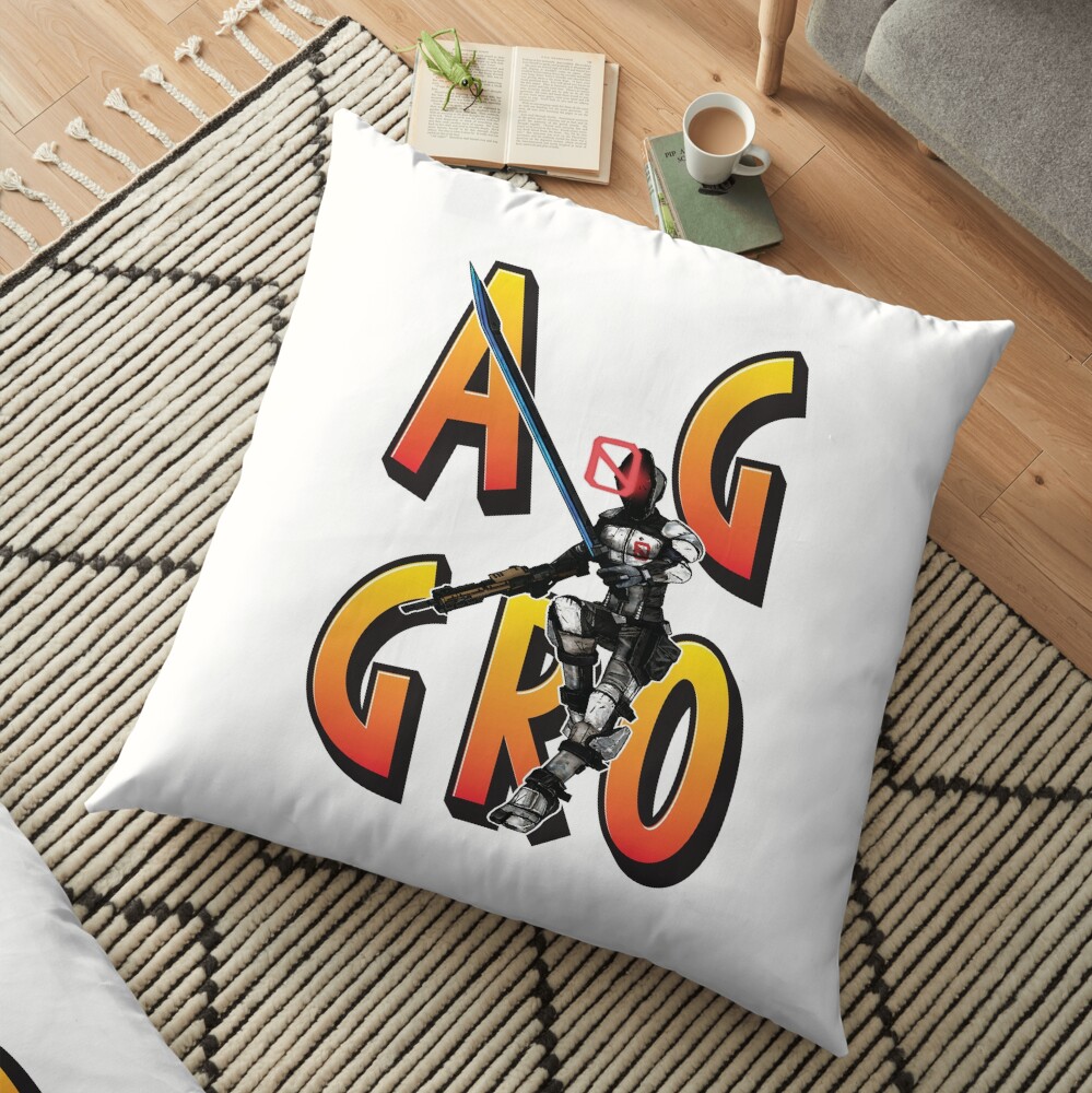 Zer0 The Assassin Borderlands Aggro Aggravation Aggressive Floor Pillow