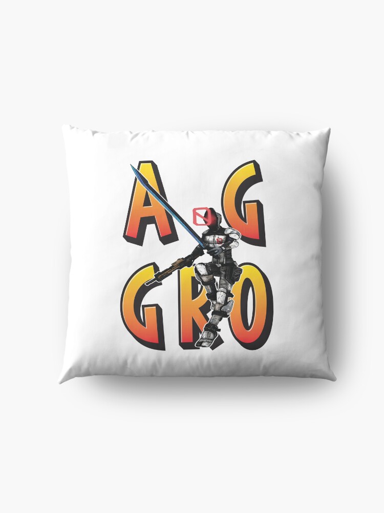 Alternate view of Zer0 The Assassin Borderlands Aggro Aggravation Aggressive Floor Pillow