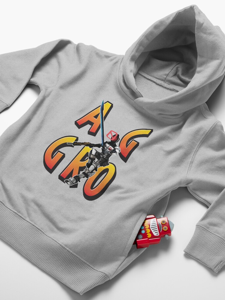 Alternate view of Zer0 The Assassin Borderlands Aggro Aggravation Aggressive Toddler Pullover Hoodie