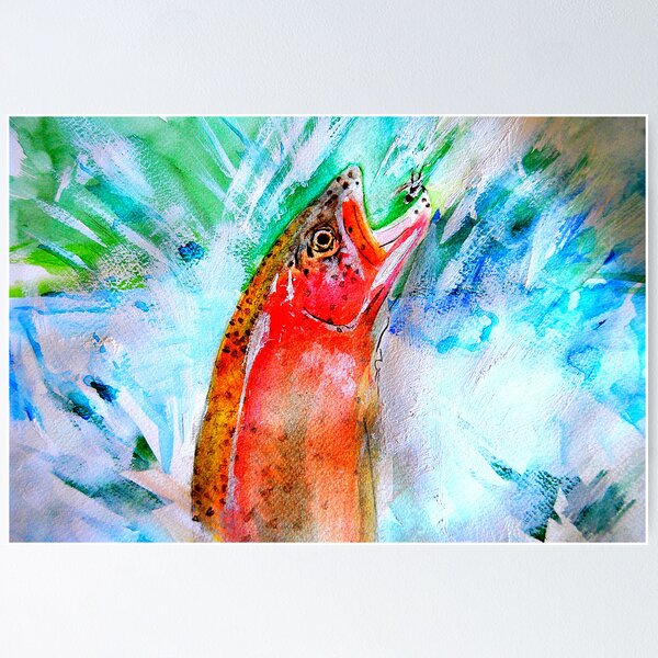 Item preview, jumping trout designed and sold by samos.