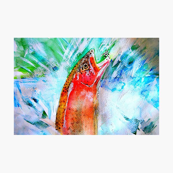 Item preview, jumping trout designed and sold by samos.