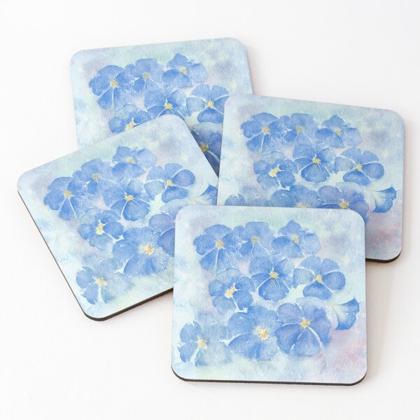 Item preview, Blue Flowers Watercolour Painting - Morning Glory designed and sold by jayne gaze.