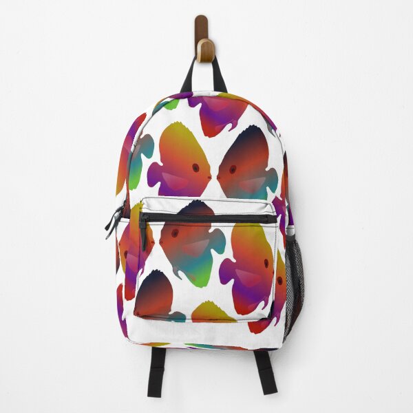 Item preview, Tropical Discus Fish Pattern - Colorful Summer Design (white) designed and sold by Davey's Designs.