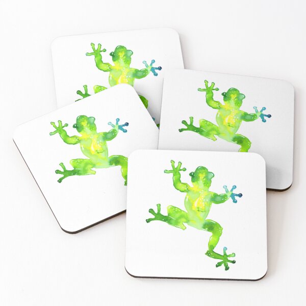 Item preview, Green Watercolor Frog designed and sold by Sebastian Grafmann.