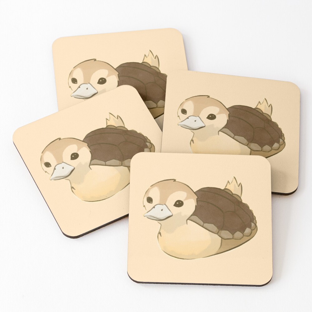 Avatar Turtle Duck Coasters (Set of 4)