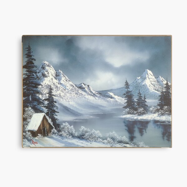 Bob ross Winter In Alaska Painting Metal Print