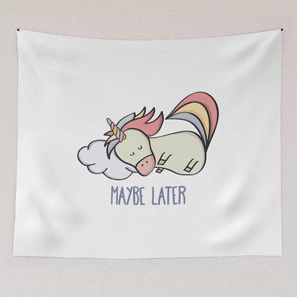 Item preview, lazy unicorn designed and sold by Balasoiu Claudia.