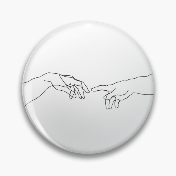 Item preview, Creation of Adam minimal drawing designed and sold by fpenderlico.