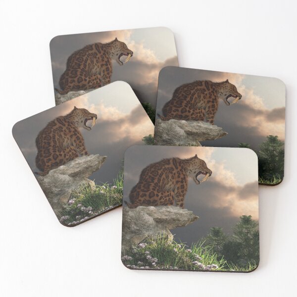 Item preview, Smilodon on Rocks designed and sold by Daniel Eskridge.