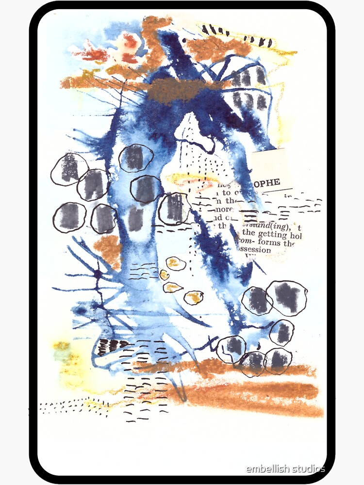 Abstract Watercolour Collage by tammymurdock