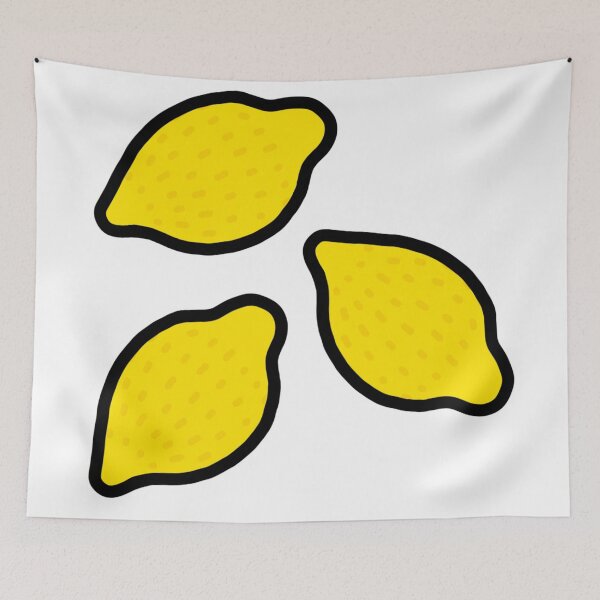 Item preview, Three bright yellow lemons designed and sold by ItsMemeMachine.