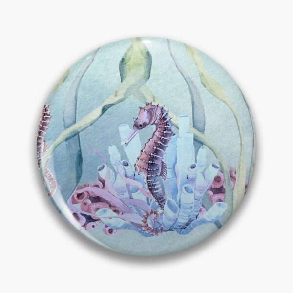 Item preview, Watercoler Coral and Sea Horses designed and sold by madtoyman.