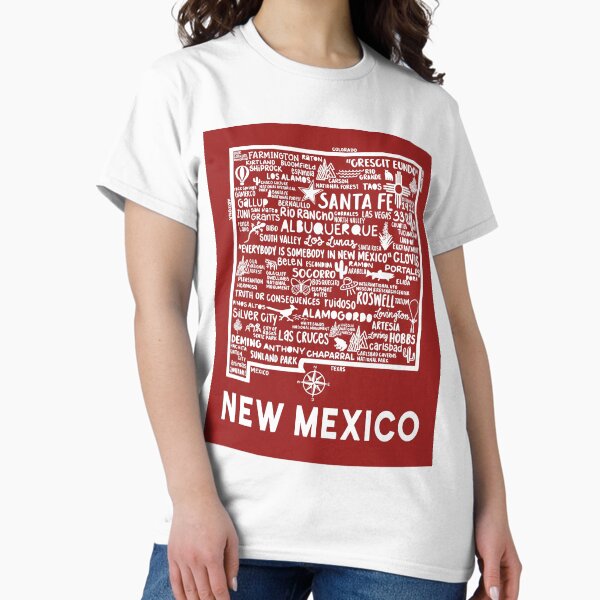Item preview, New Mexico Map  designed and sold by fiberandgloss.