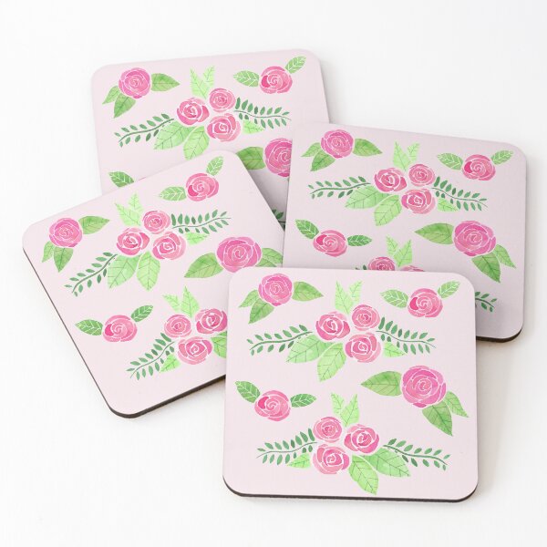 Item preview, Watercolor Roses and Leaves designed and sold by GrousyGirl.