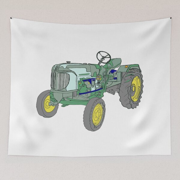 Item preview, Green Vintage Tractor designed and sold by Blertz.