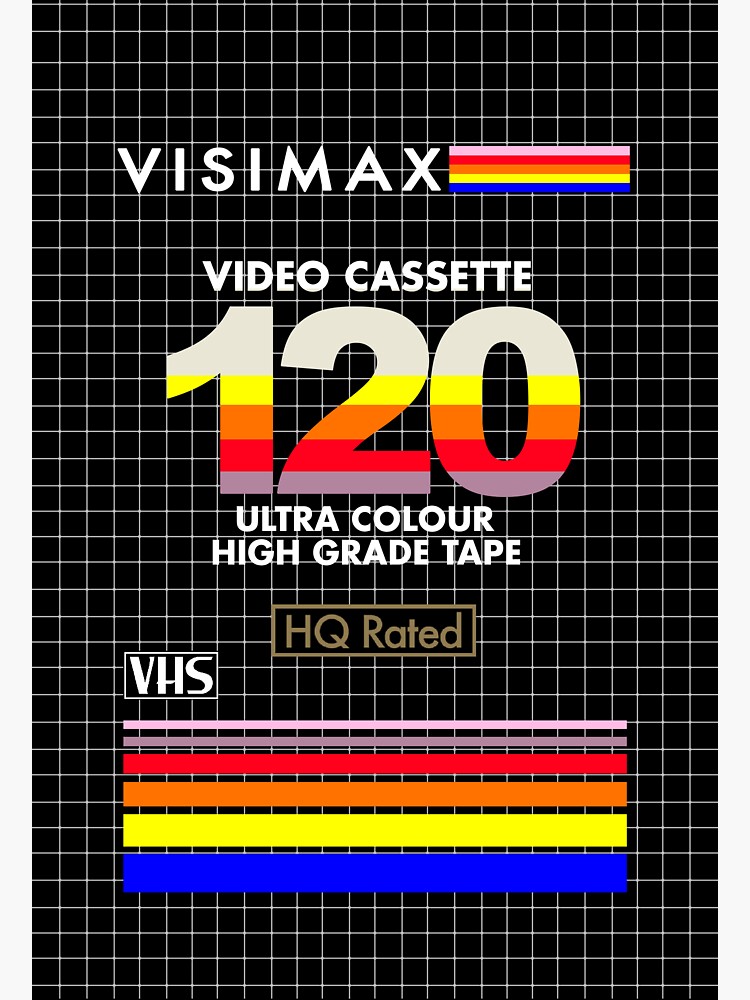 "Blank VHS Cover" Sticker by Baskervillain Redbubble