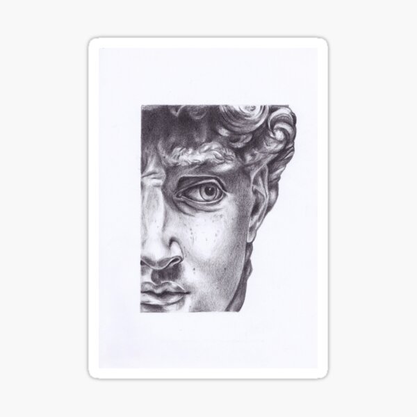 Item preview, David (Side-eye David) designed and sold by jeneva.