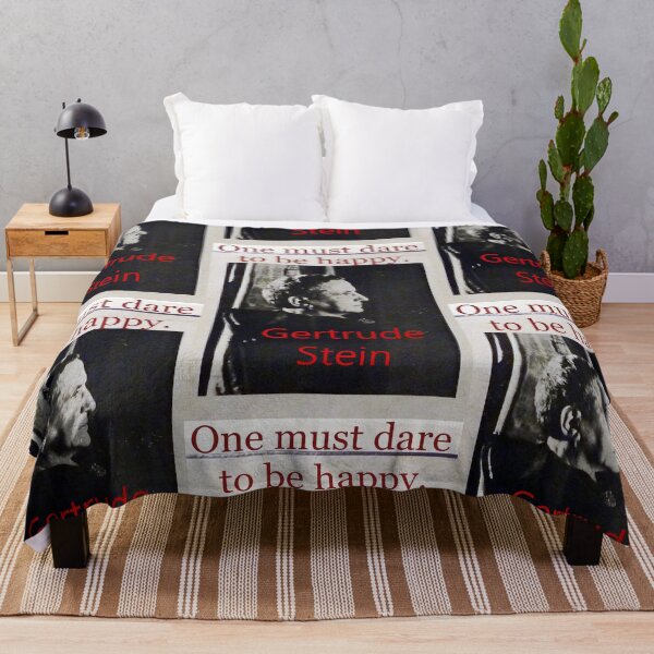 Item preview, Gertrude Stein, Quotes. “One must dare to be happy." designed and sold by Vintaged.