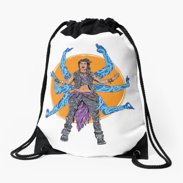 Amara The Siren Borderlands 3 The Tiger of Partali Drawstring Bag