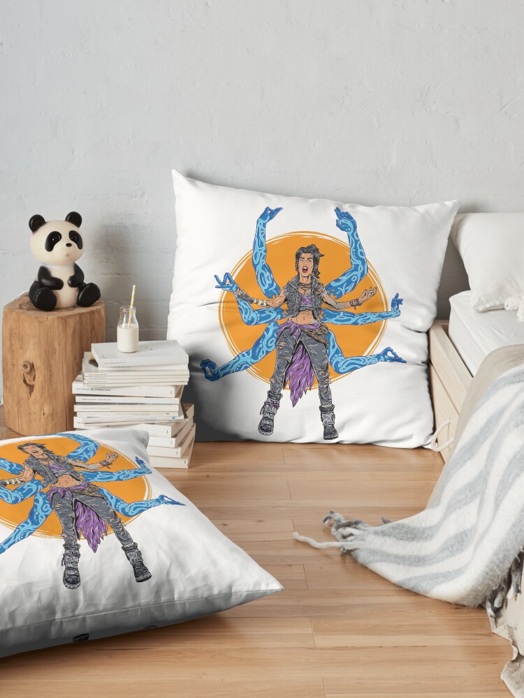 Alternate view of Amara The Siren Borderlands 3 The Tiger of Partali Floor Pillow