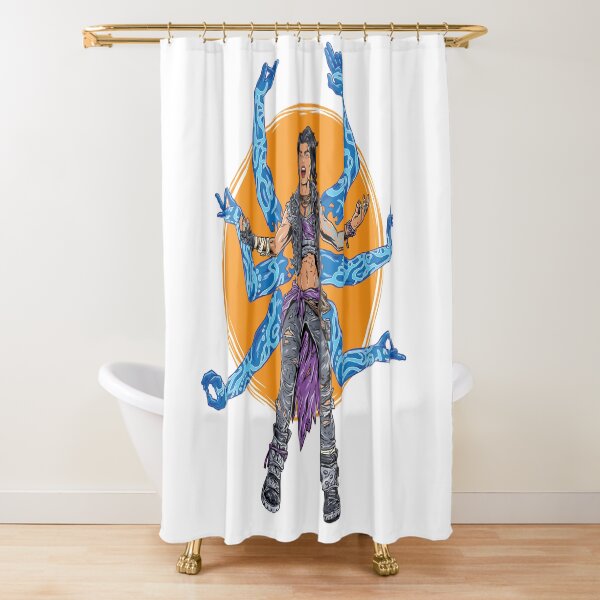 Amara The Siren Borderlands 3 The Tiger of Partali Shower Curtain
