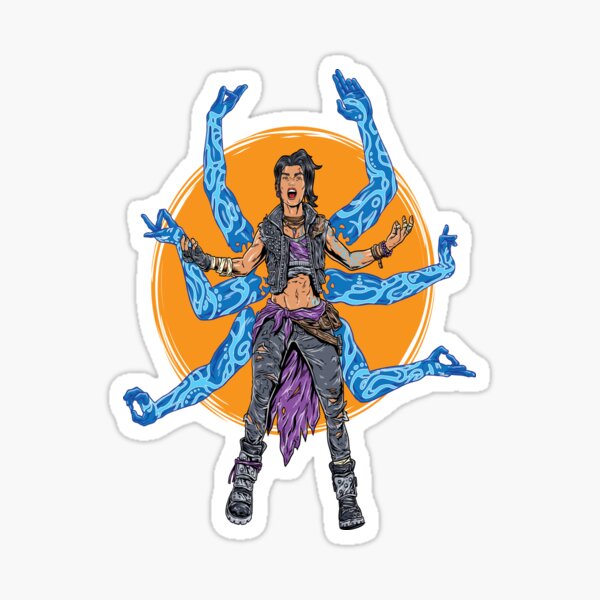 Amara The Siren Borderlands 3 The Tiger of Partali Sticker