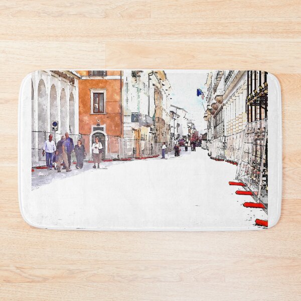 Item preview, L'Aquila: street with people designed and sold by Giuseppe Cocco.