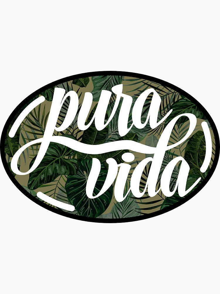 Thumbnail 3 of 3, Sticker, Pura Vida Tropical designed and sold by JTatum95.