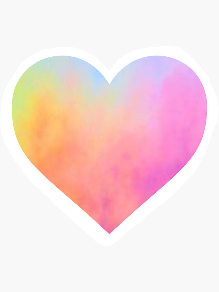 "Pastel Heart" Sticker for Sale by srgdesigns Redbubble