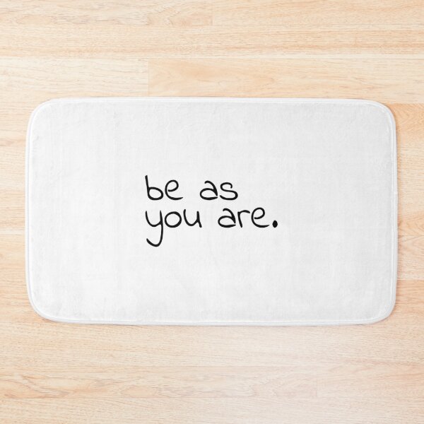 Item preview, Be as you are, positive quote, yoga quote designed and sold by Minimalist Quotes and Sayings.