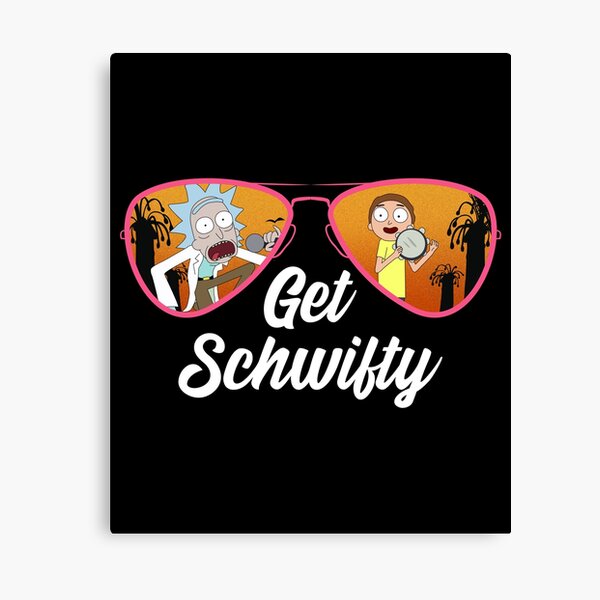 Rick and Morty Get Schwifty Summer Vibes Canvas Print