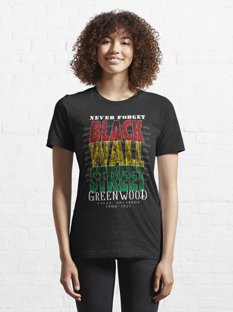 "Black Wall Street Greenwood Tulsa Oklahoma Black History" Tshirt by