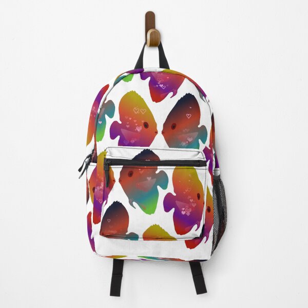 Item preview, Tropical Discus Fish Pattern With Hearts (white) designed and sold by Davey's Designs.