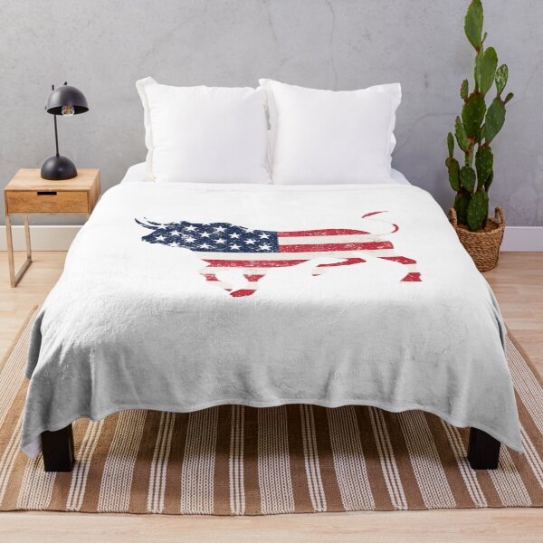 Item preview, bull vintage american flag designed and sold by Babmk.